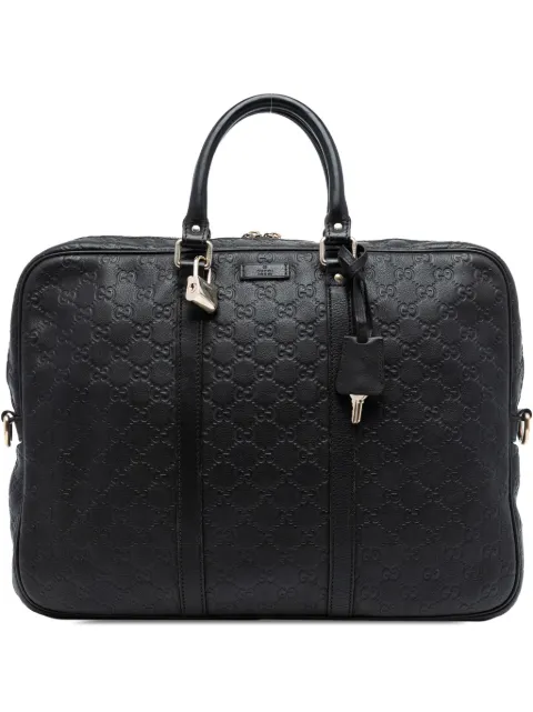 Gucci Pre-Owned 2016-2025 Guccissima business bag