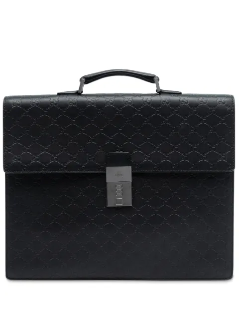 Gucci Pre-Owned 2016-2025 Guccissima Briefcase business bag