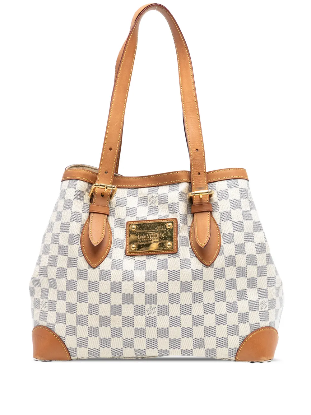 Louis Vuitton Pre-Owned 2011 Damier Azur Hampstead MM tote bag - Bianco