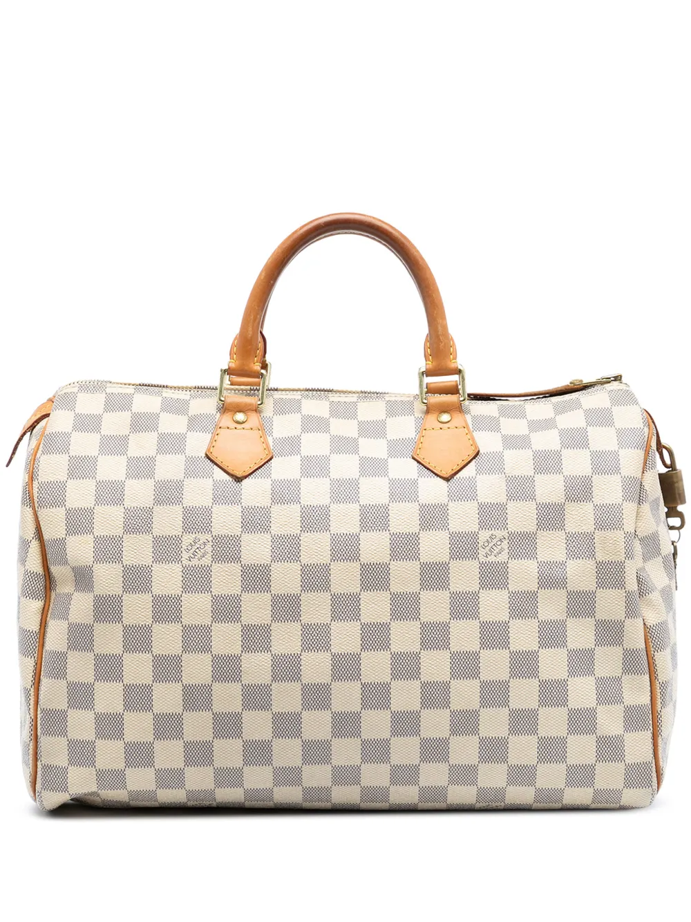 Louis Vuitton Pre-Owned 2011 Damier Azur Speedy 35 boston bag - Bianco