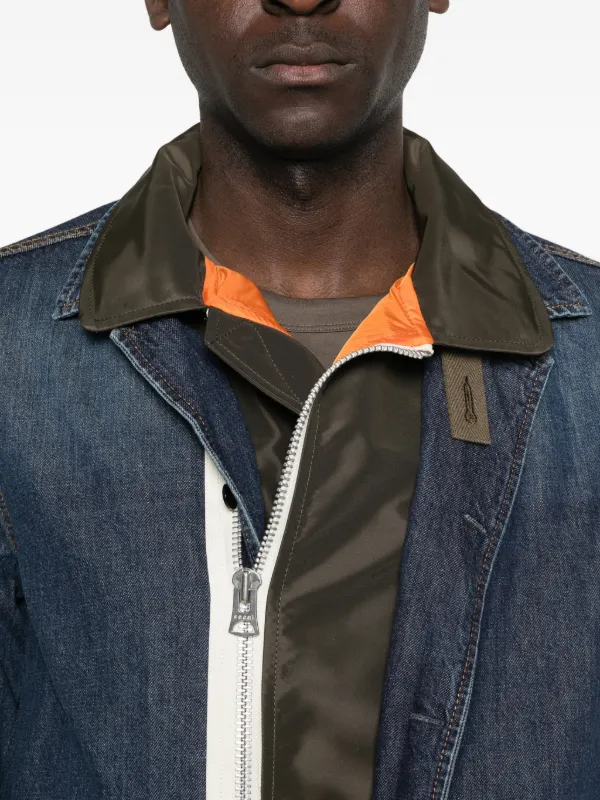 Sacai フロントポケット ジャケット | ブルー | FARFETCH JP