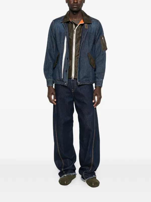 Sacai フロントポケット ジャケット | ブルー | FARFETCH JP