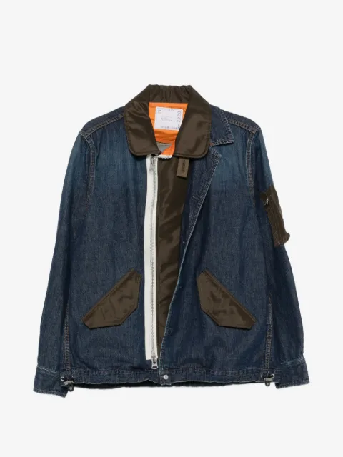 sacai button front pocket jacket