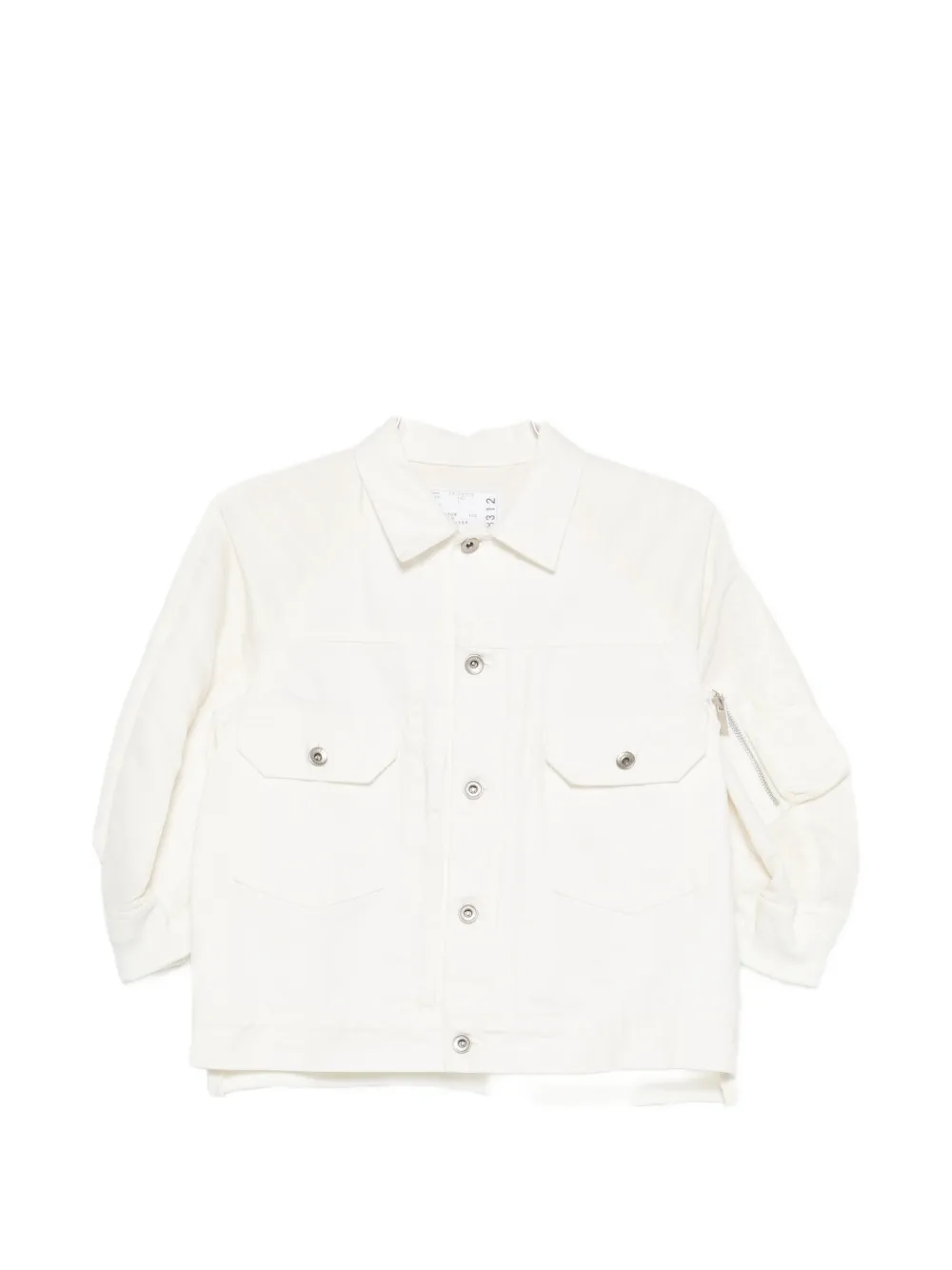 sacai flap pocket jacket - Bianco
