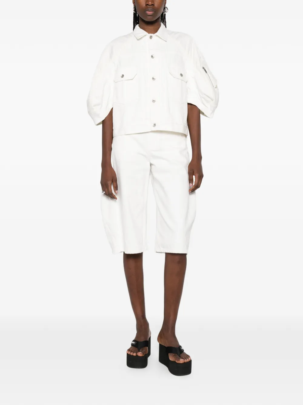  Sacai Flap Pocket Jacket - White 