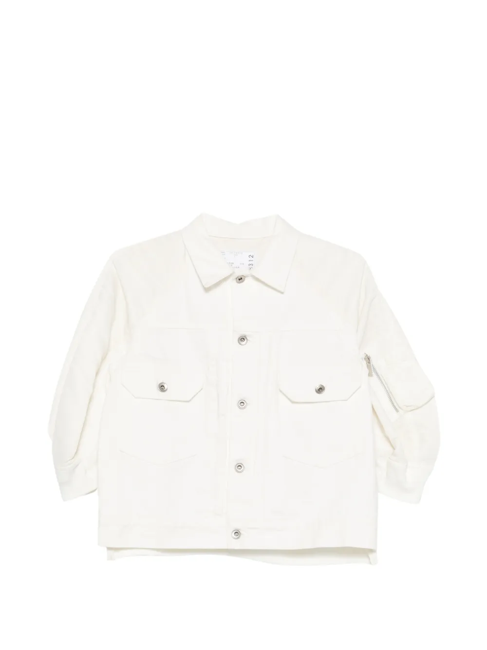 sacai flap pocket jacket - Bianco