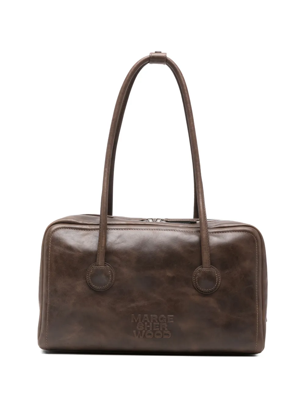Marge Sherwood Soft Boston shoulder bag - Marrone