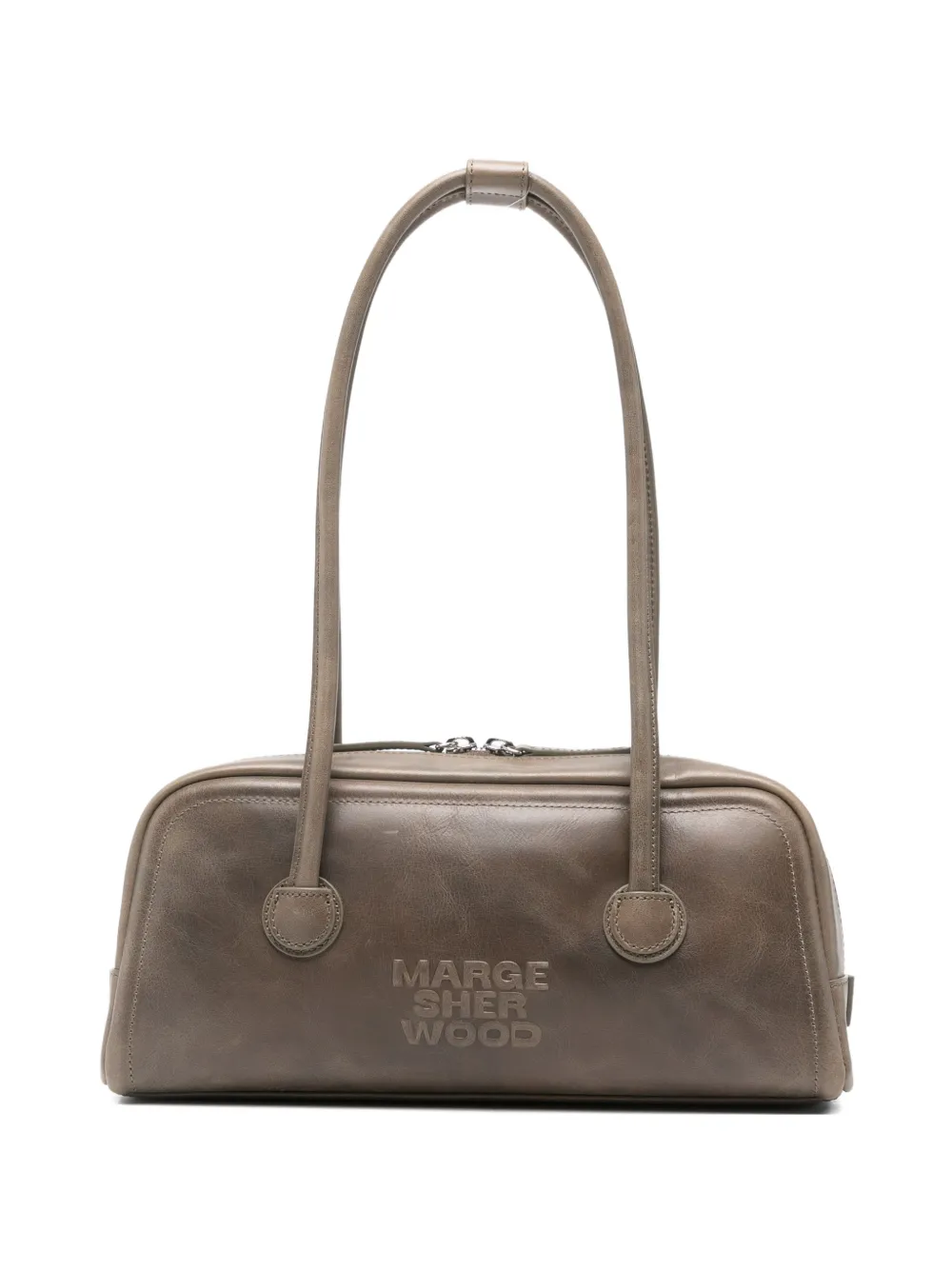 Marge Sherwood Soft zip-up shoulder bag - Grigio