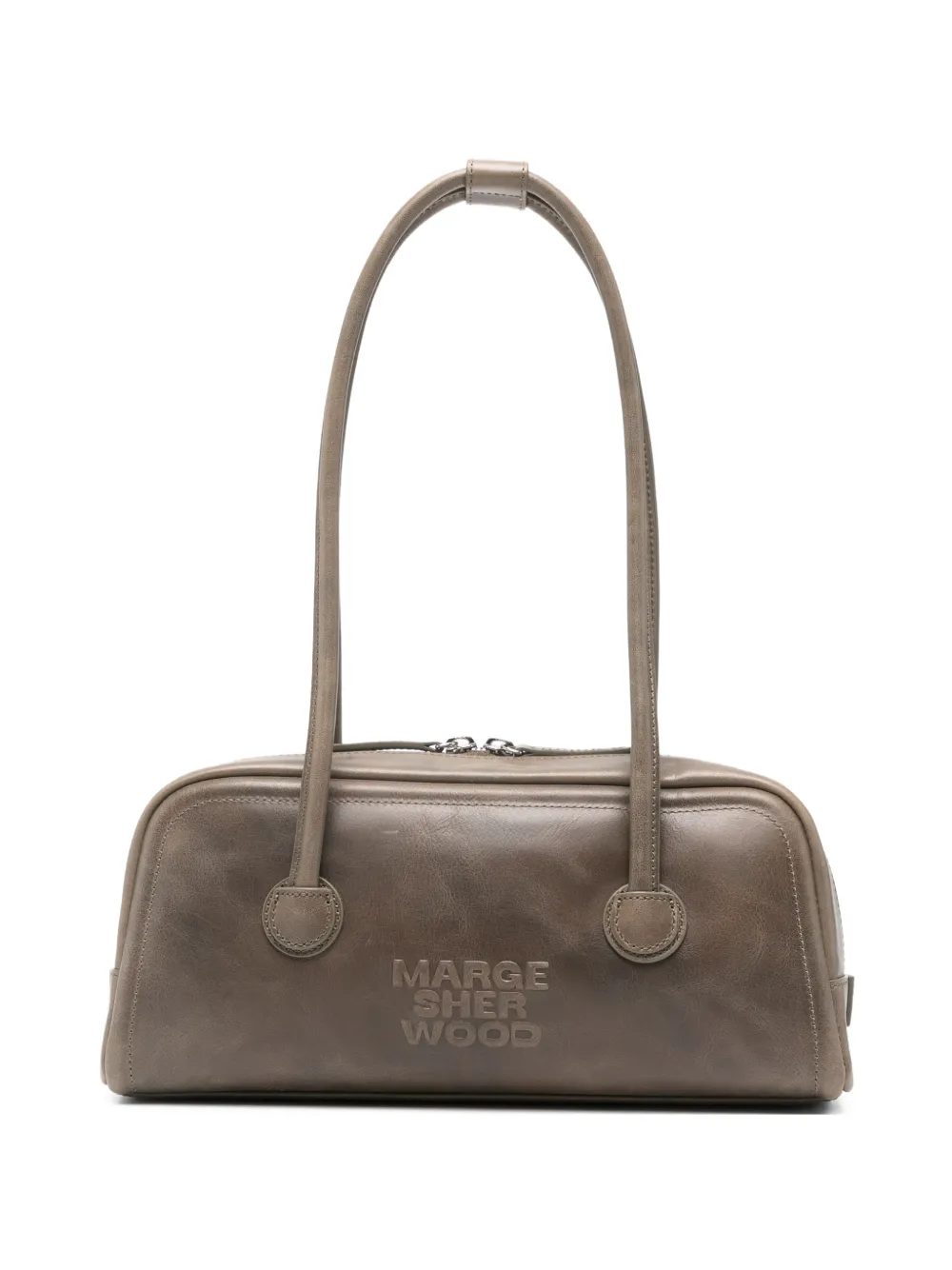 Marge Sherwood Soft zip-up shoulder bag - Grigio