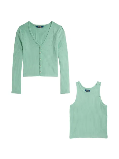 POLO RALPH LAUREN KIDS ribbed tracksuit 