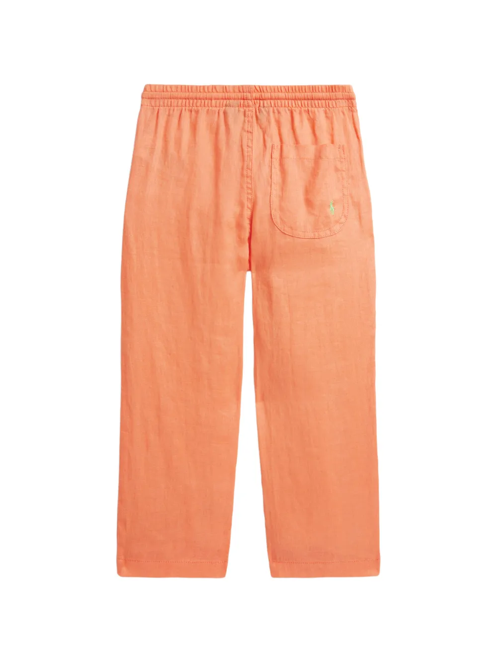 POLO RALPH LAUREN KIDS Linnen broek met trekkoord Oranje