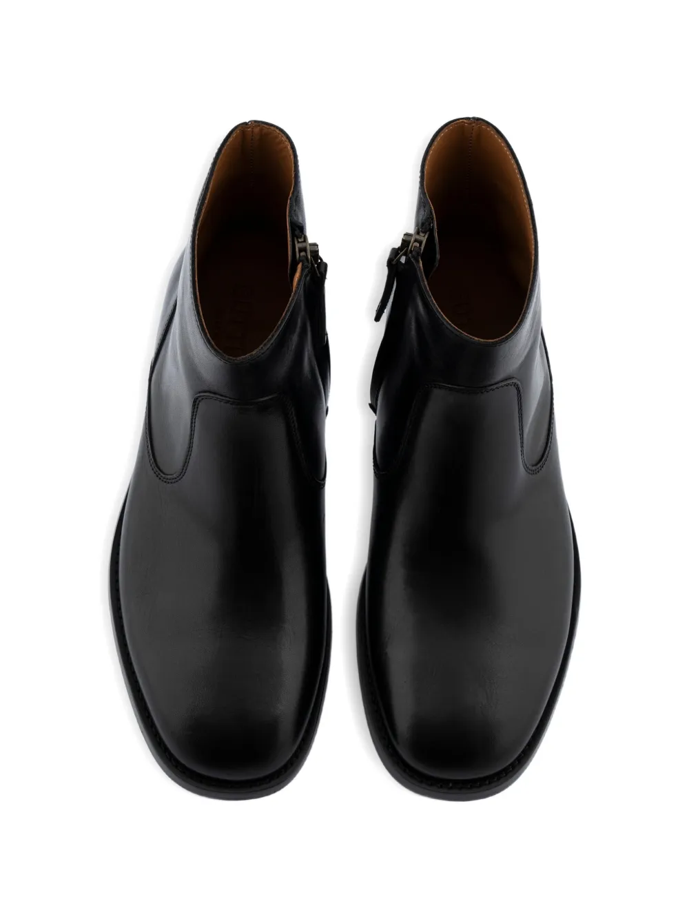 Buttero Floyd zip leather boots Zwart