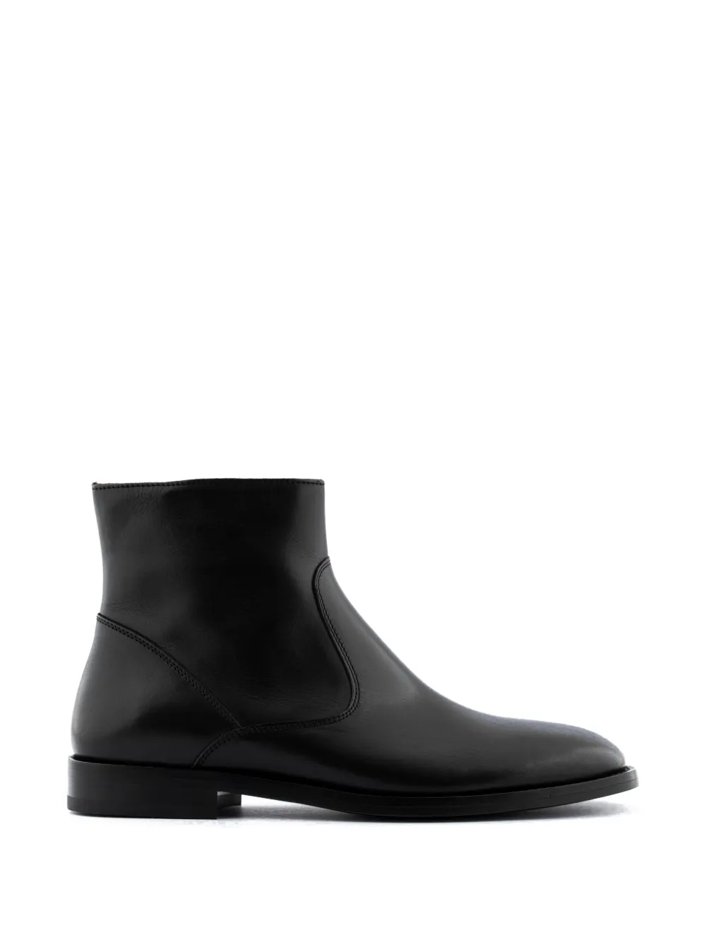Buttero Floyd zip leather boots Zwart