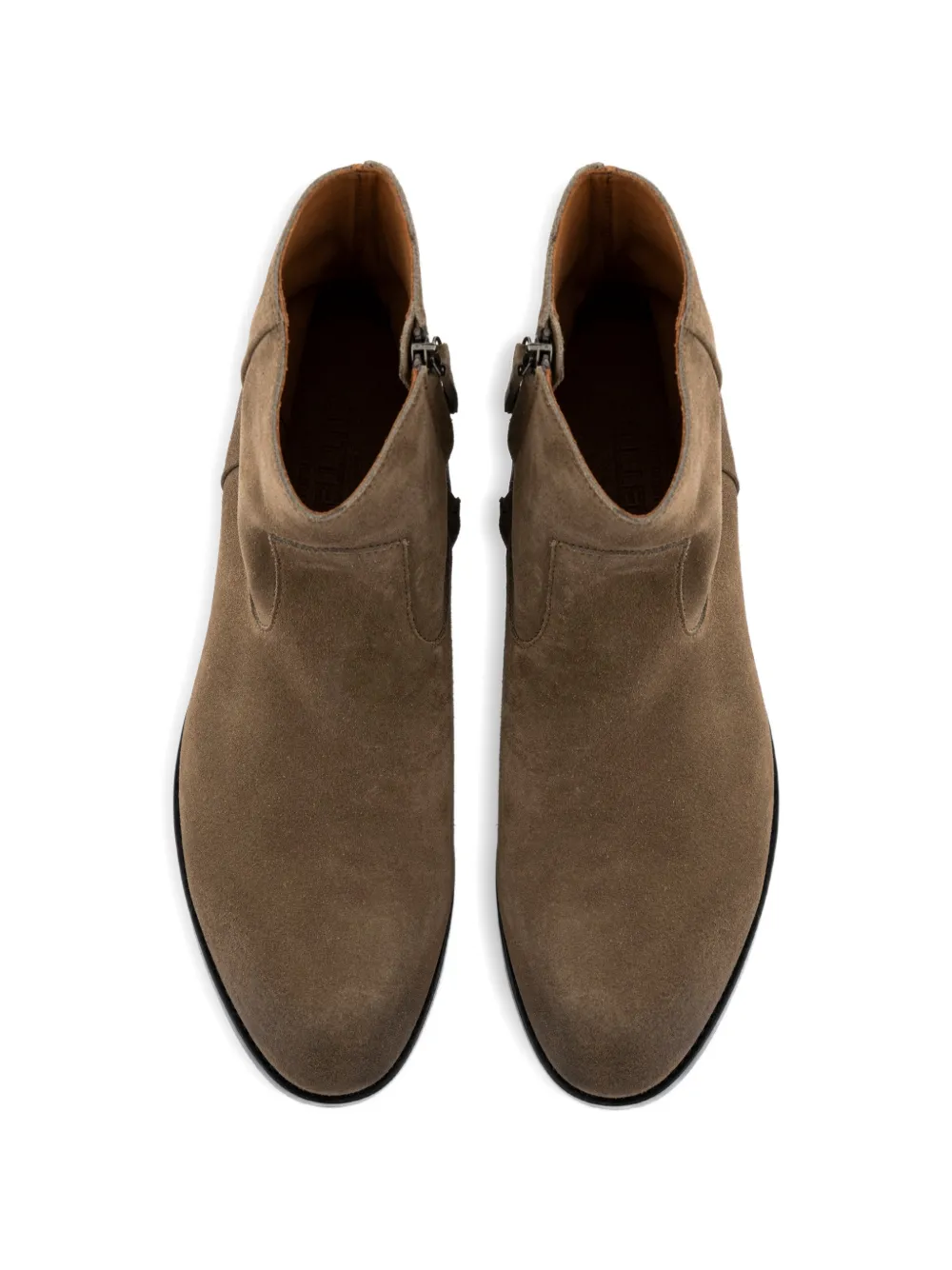 Buttero Floyd zip suede boots Bruin