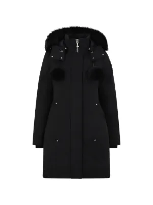 Kenzo エコファーディテール フーデッドコート | ブラック | FARFETCH JP