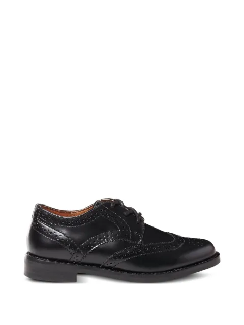 POLO RALPH LAUREN KIDS wingtip perforated leather brogues