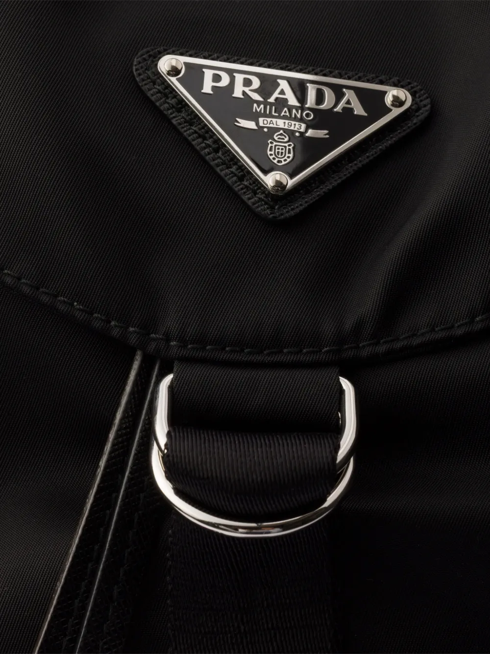 Prada Kleine Re-Nylon rugzak Zwart
