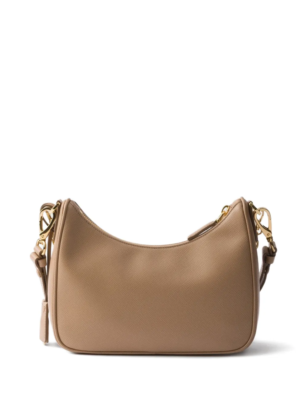 Prada mini Re-Edition Saffiano-leather shoulder bag - Beige