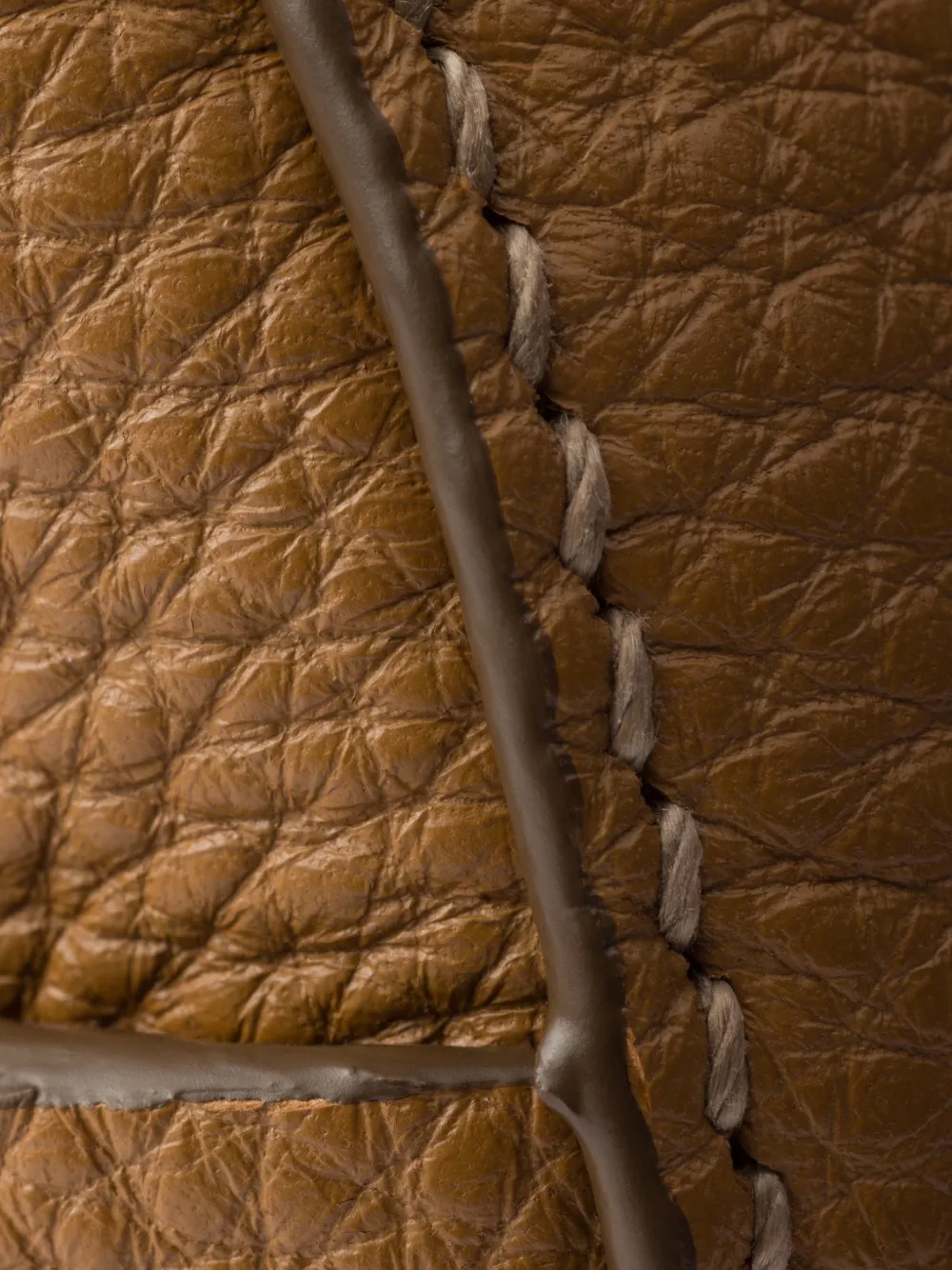 Prada Medium leren schoudertas Bruin