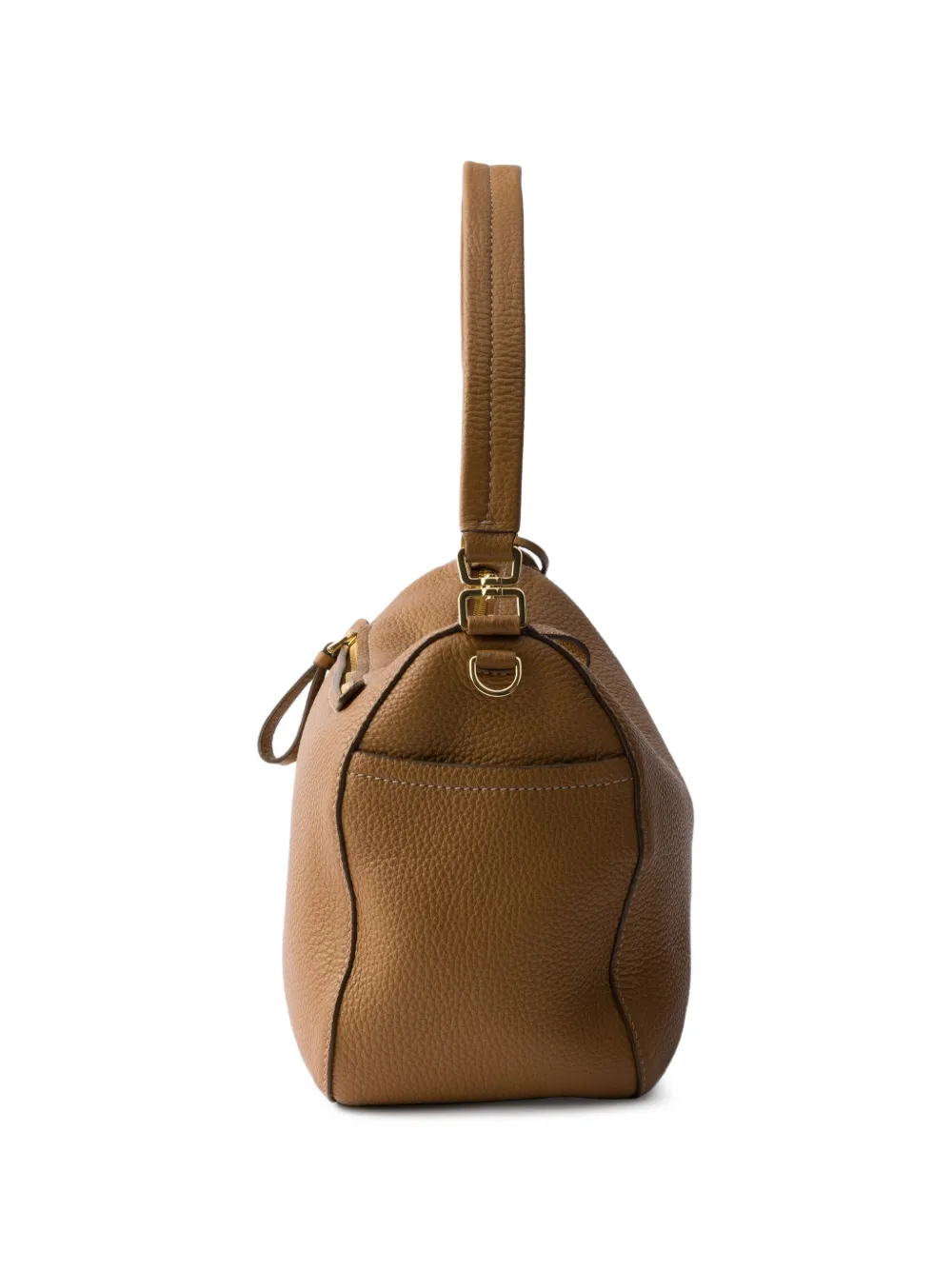 Prada Medium leren schoudertas Bruin