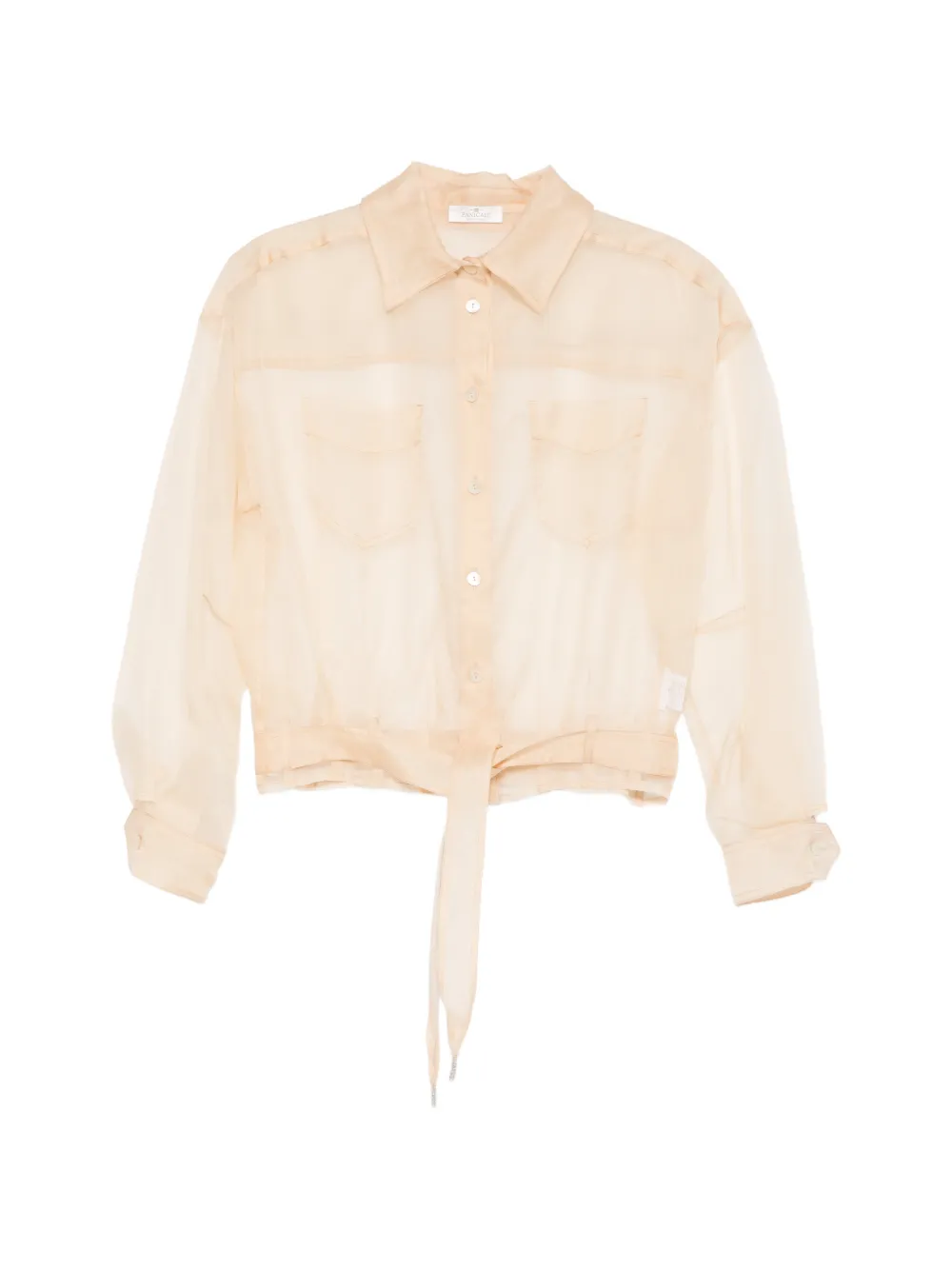 PANICALE pocket tie shirt - Toni neutri