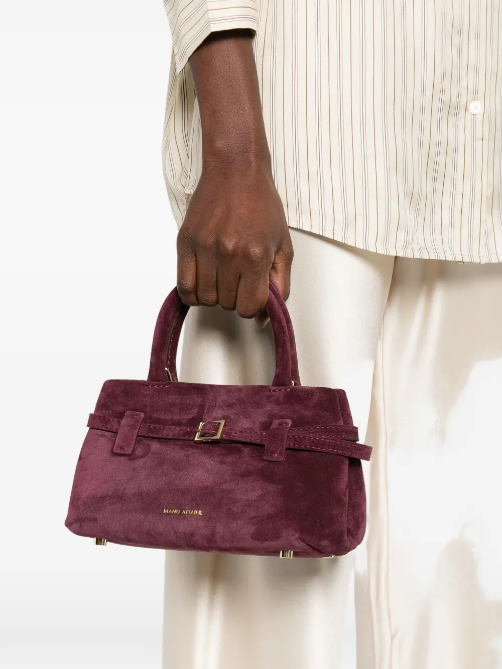  Manu Atelier Borsa Tote Le Cambon 20 - Viola 