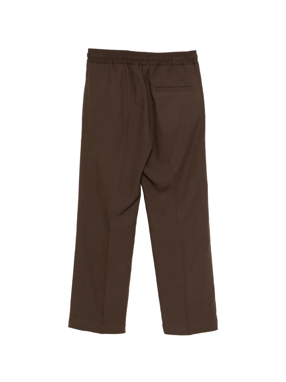  Paolo Pecora Kids Drawstring Trousers - Brown 