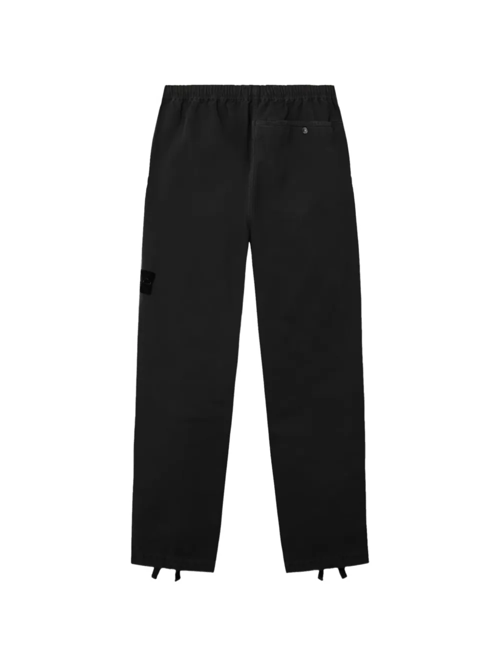 Stone Island Broek met logopatch Zwart