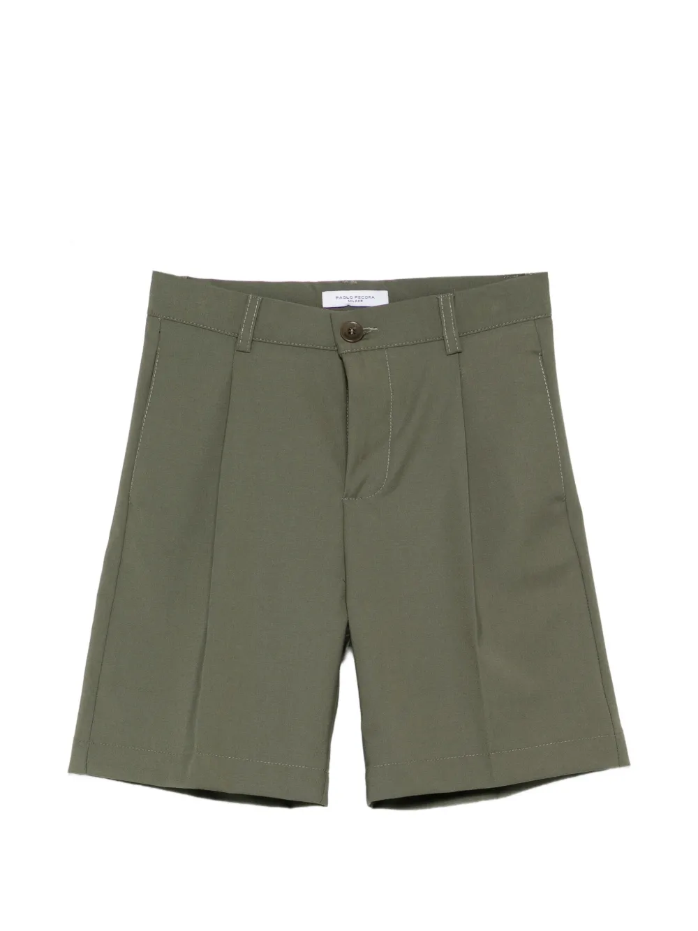 Paolo Pecora Kids Shorts con zip - Verde
