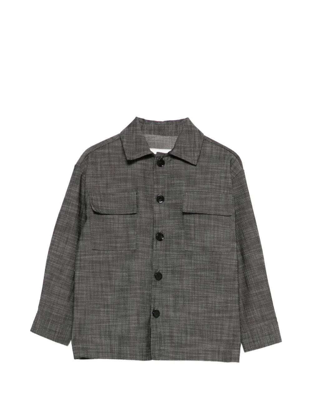 Paolo Pecora Kids Camicia con tasca - Nero