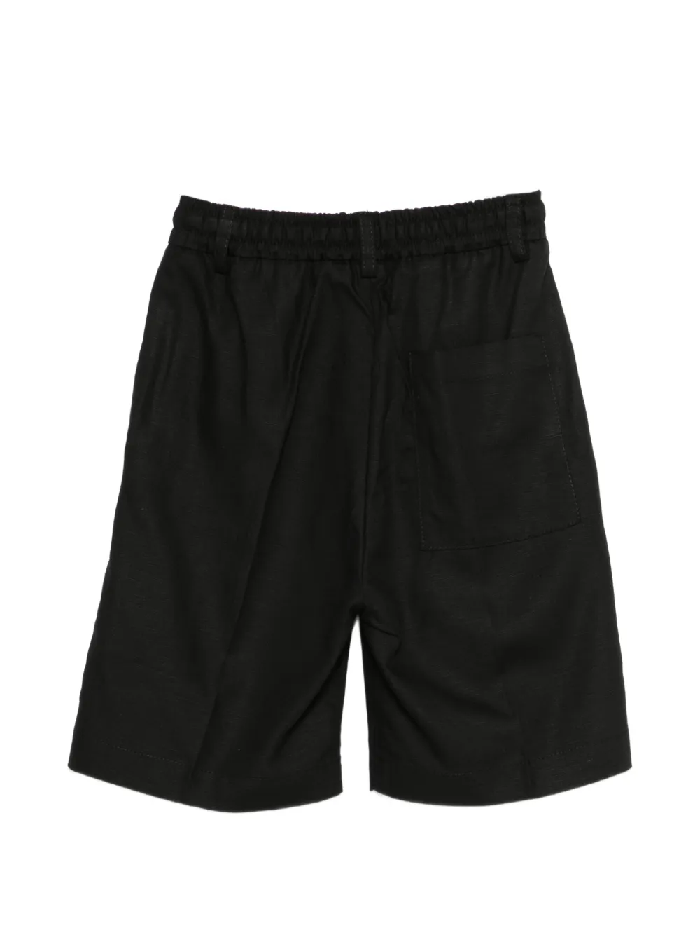  Paolo Pecora Kids Drawstring Shorts - Black 