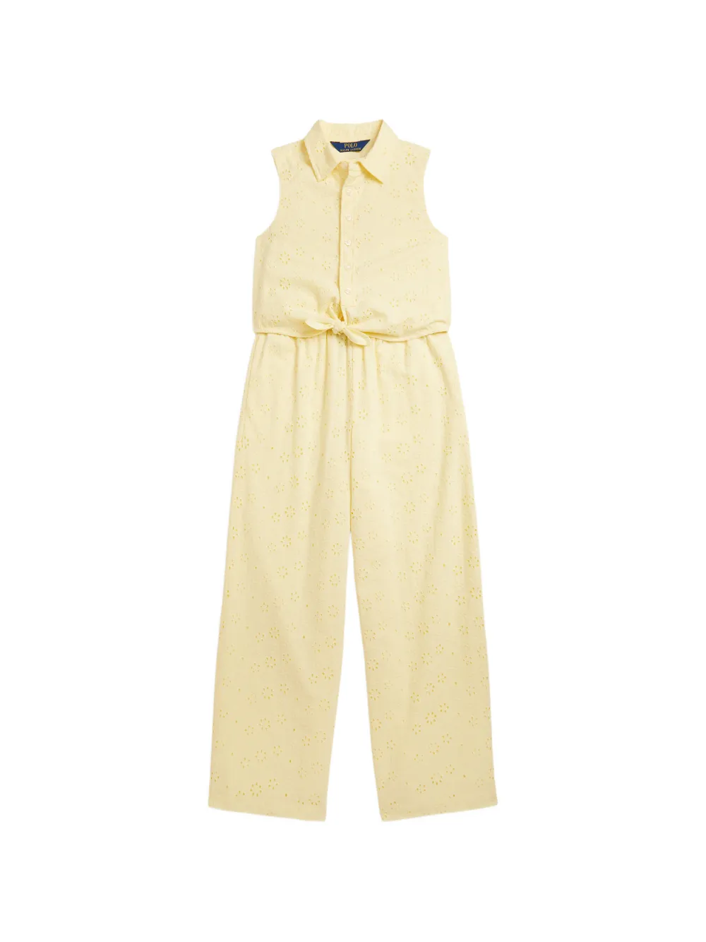 POLO RALPH LAUREN KIDS Set con pantaloni in pizzo sangallo - Giallo