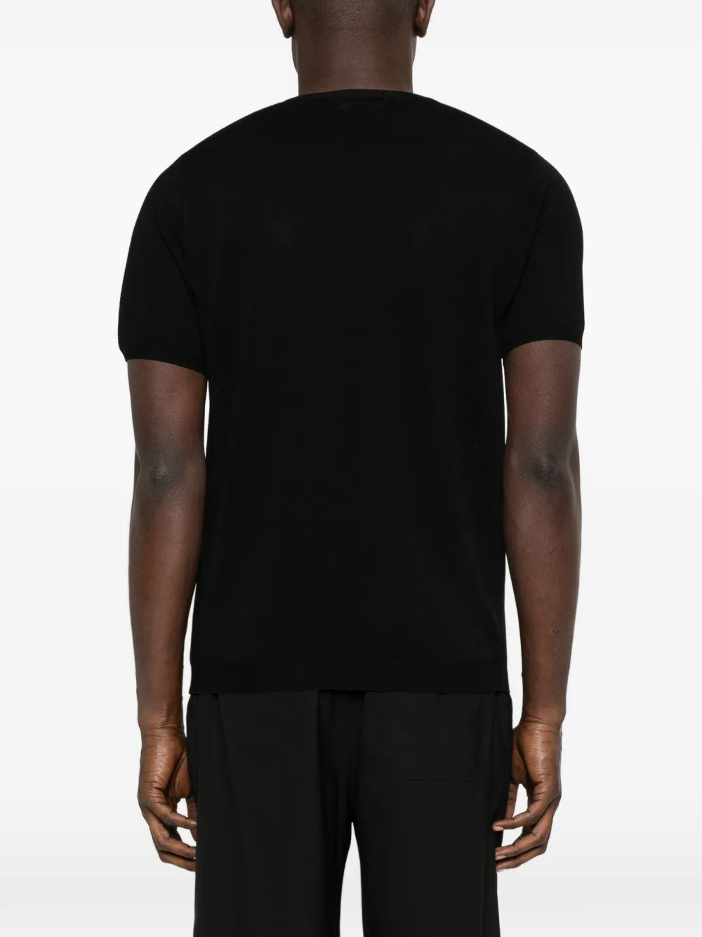 Roberto Collina Geribbeld T-shirt Zwart