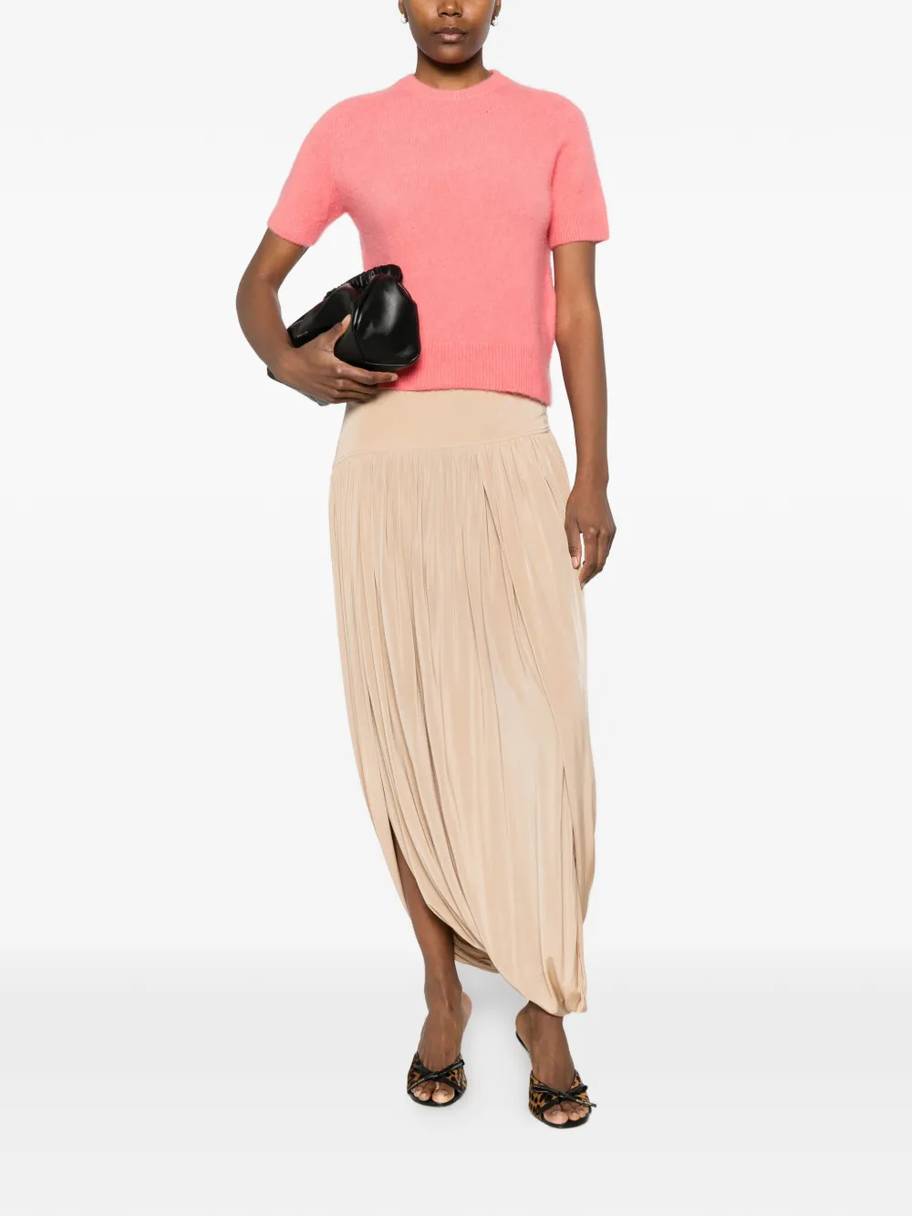  Roberto Collina Short Sleeve Pullover - Pink 