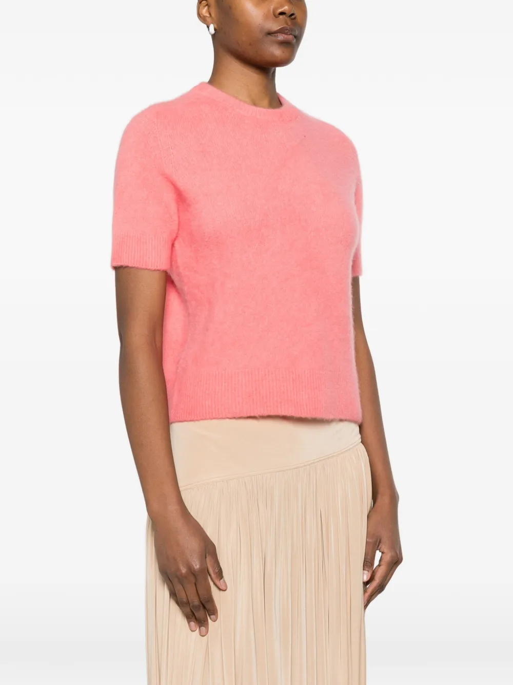  Roberto Collina Short Sleeve Pullover - Pink 