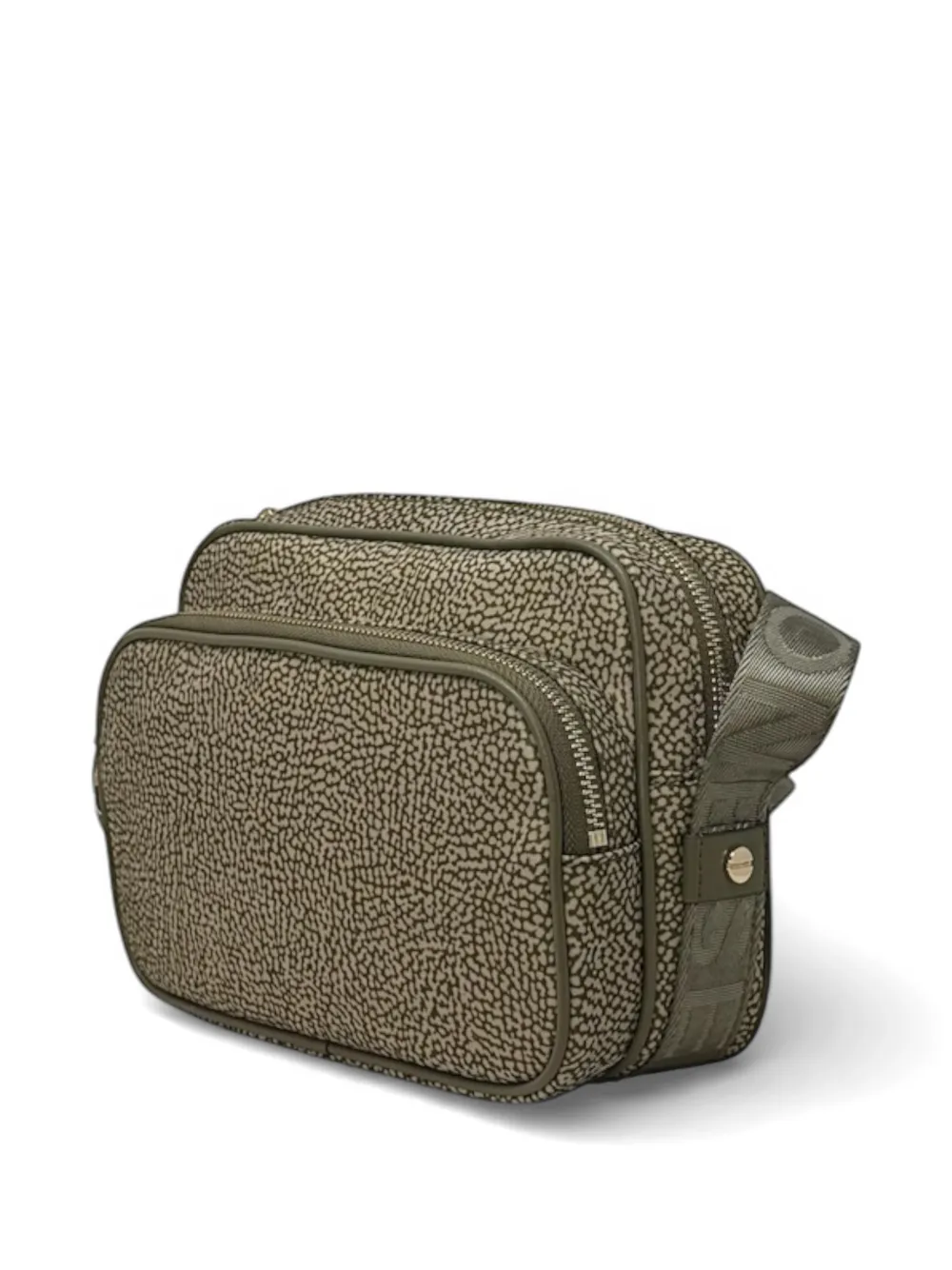  Borbonese Small Zip-up Shoulder Bag - Green 