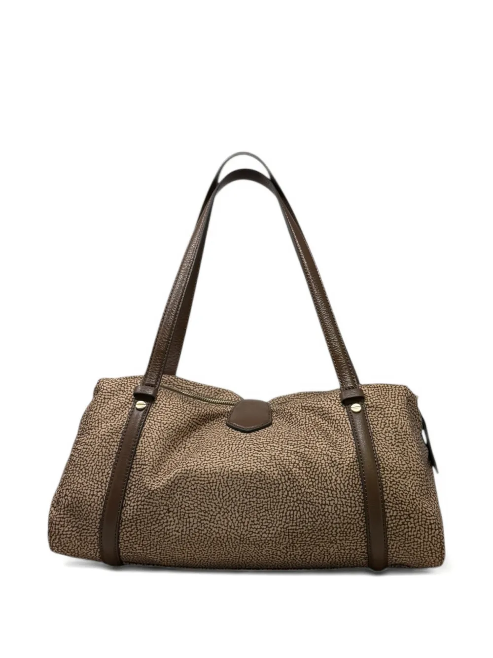 Borbonese printed shoulder bag - Bruin