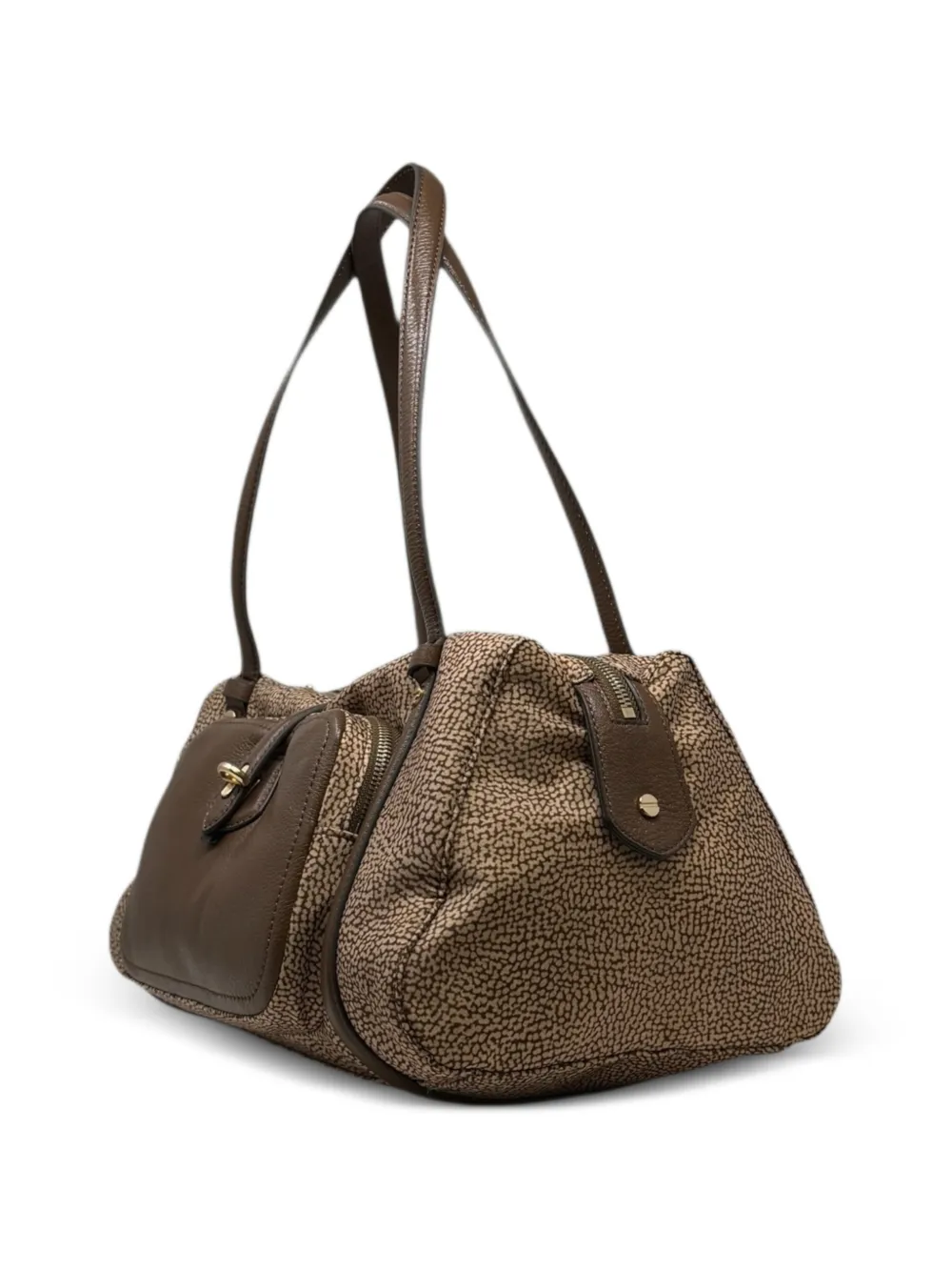  Borbonese Bolso De Hombro Estampado - Marrón 