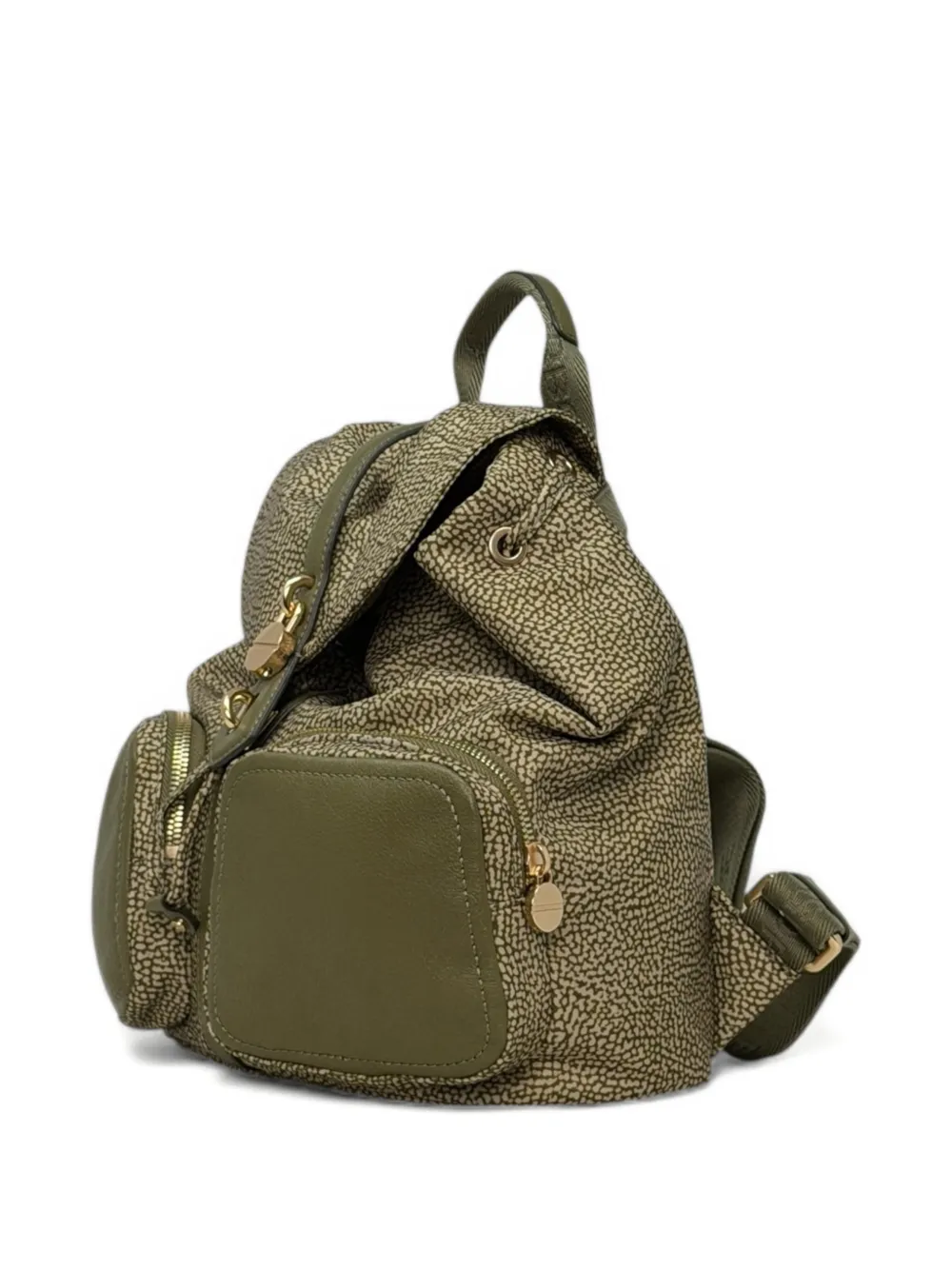 Flap-Top Printed Backpack
