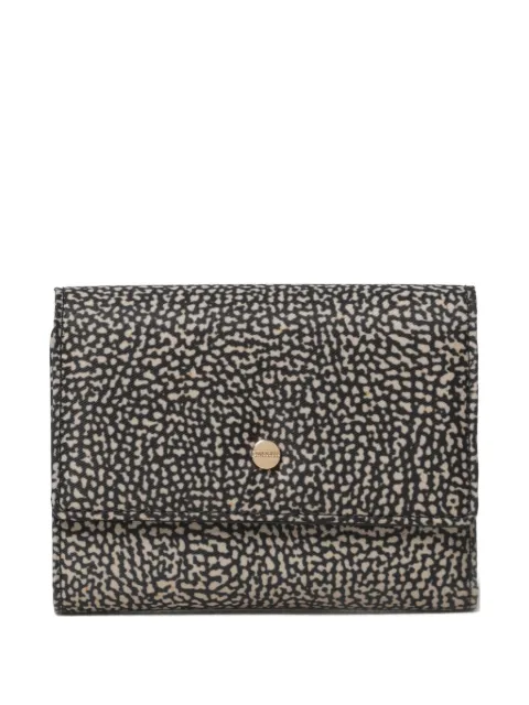 Borbonese medium printed tri-fold wallet