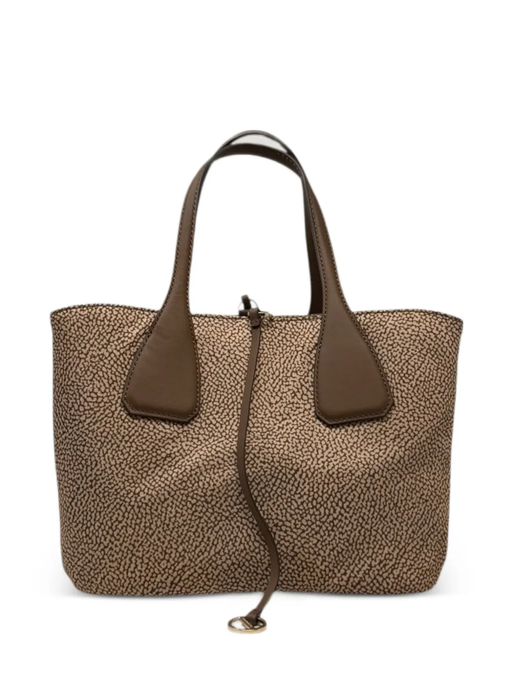 Borbonese printed shoulder bag - Marrone