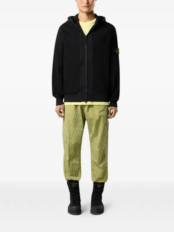 Stone Island ジップアップ パーカー | ブラック | FARFETCH JP