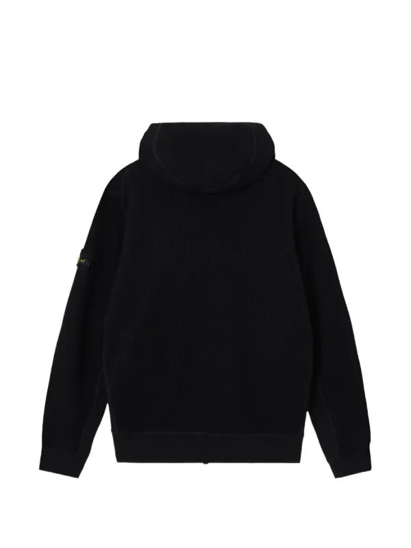 Stone Island ジップアップ パーカー | ブラック | FARFETCH JP