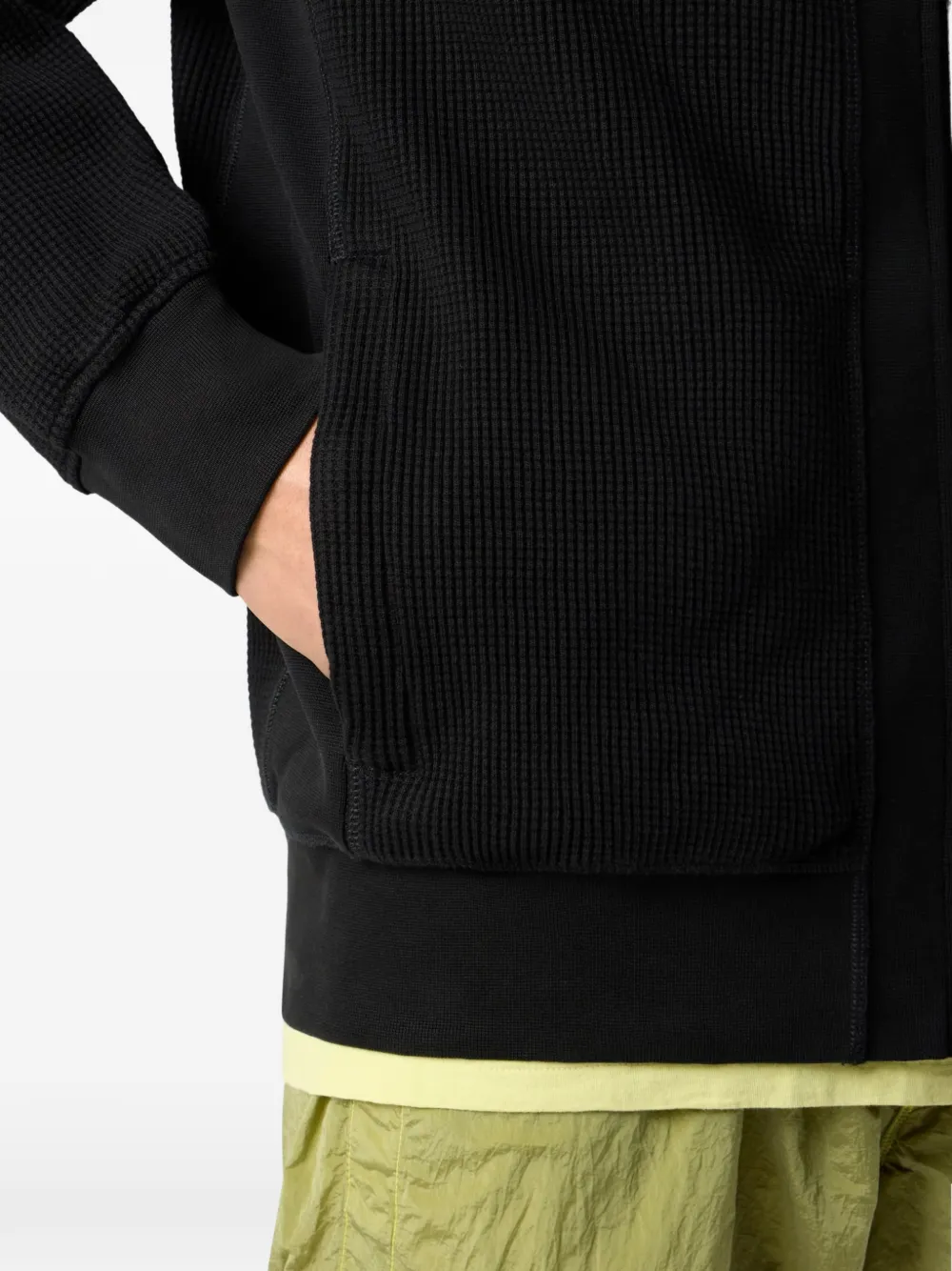 Stone Island Hoodie met logopatch Zwart