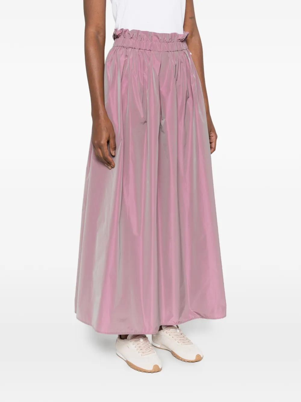  Herno Ruffled Maxi Skirt - Pink 