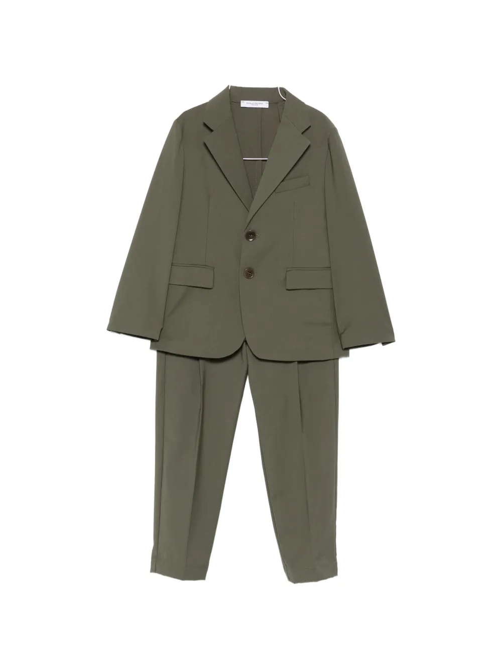 Paolo Pecora Kids buttoned tailored suit - Verde