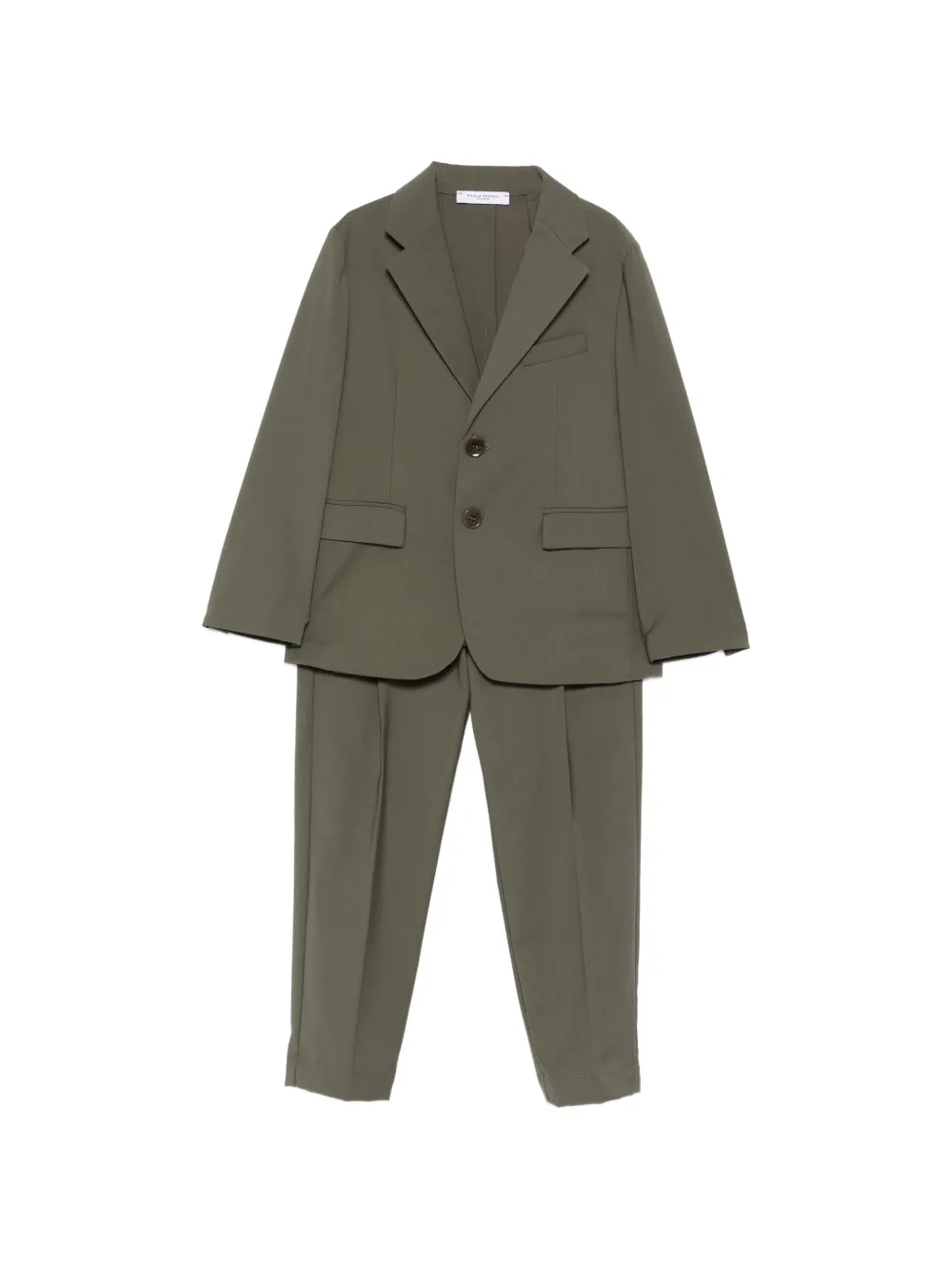 Paolo Pecora Kids buttoned tailored suit - Verde