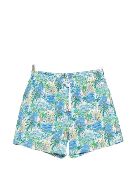 Caruso palm print shorts
