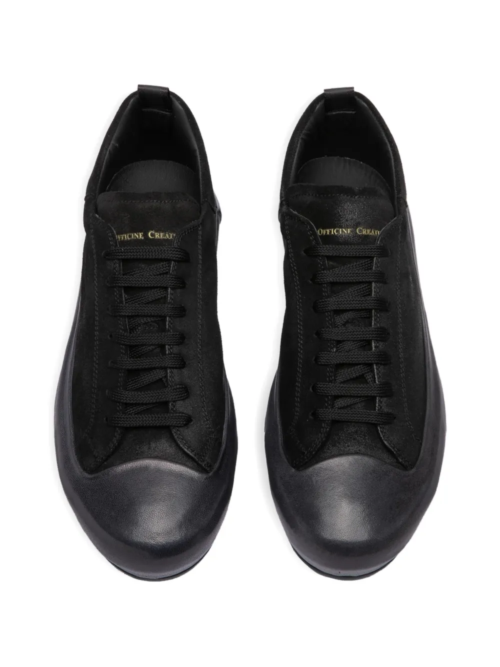 Officine Creative suede sneakers Zwart