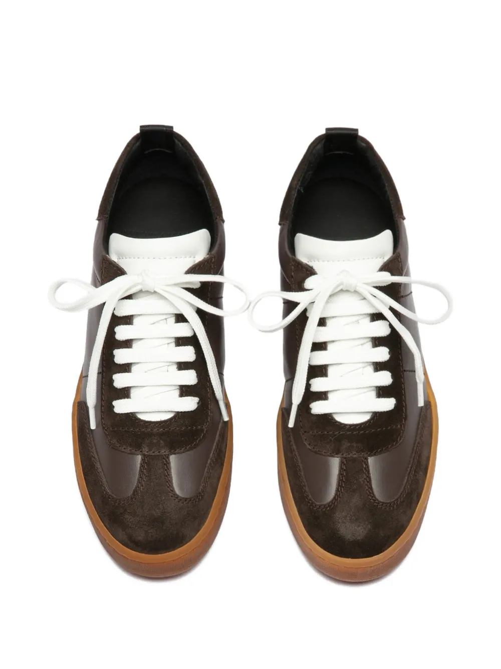 Officine Creative Rekomnined leather sneakers Bruin